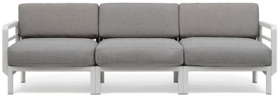 Диван пластиковый с подушками Nardi Maximo 3 стеклопластик, Sunbrella гипс, лава Фото 8