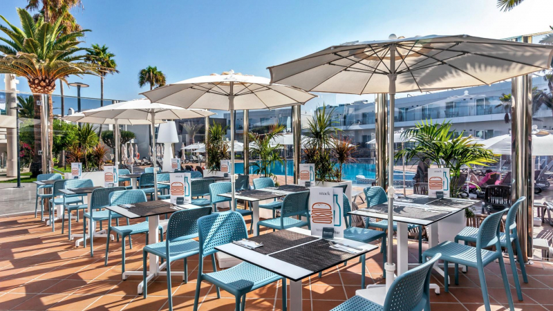 Стул пластиковый Bora Bistrot, голубой