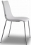 Стул с обивкой Scab Design Zebra Pop 4 legs  сталь, поликарбонат, искусственная кожа хром, белый Фото 3