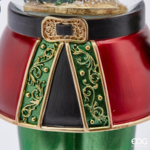 Фигура Солдат со снежным шаром и подсветкой EDG Decor разноцветный Фото 6