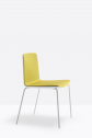 Стул с мягким сиденьем PEDRALI Noa сталь, поликарбонат, ткань белый, желтый Фото 4
