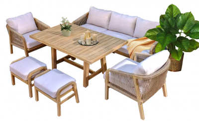 Стол деревянный обеденный Tagliamento Ravona акация натуральный Фото 3