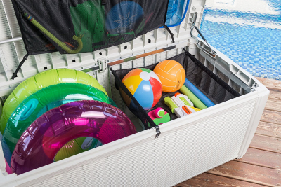 Сундук пластиковый Keter Pool Box полипропилен белый Фото 7