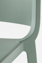 Стул полубарный пластиковый PEDRALI Dome стеклопластик светло-зеленый Фото 5