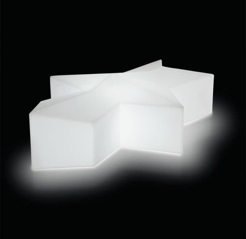 Пуф пластиковый светящийся Glace Lighting IN