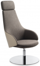 Кресло вращающееся с обивкой-thumbs-Фото1