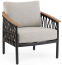 Кресло лаунж плетеное с подушками Fenix
