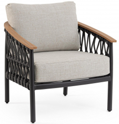 Кресло лаунж плетеное с подушками-thumbs-Фото1