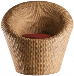 Кресло плетеное с подушкой-thumbs-Фото1