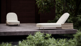 Лежак плетеный с матрасом SNOC Miura Bisque алюминий, роуп, олефин Фото 3