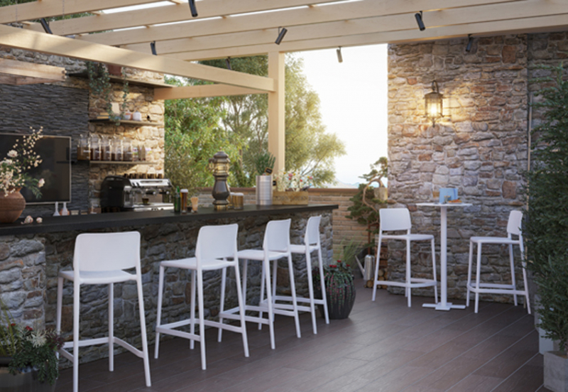 Стул пластиковый барный Joy-S Bar 75