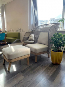 Пуф с подушкой Tagliamento Mali эвкалипт, роуп, полиэстер натуральный Фото 4