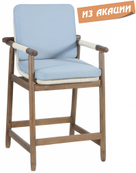 Кресло полубарное деревянное с подушками-thumbs-Фото1