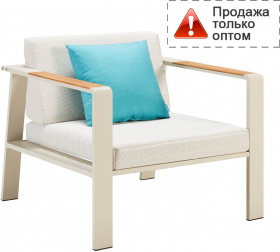 Кресло металлическое с подушкой-thumbs-Фото1