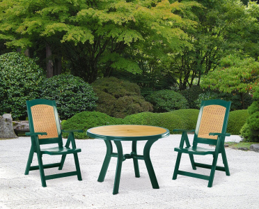 Стол пластиковый обеденный Siesta Garden D-Truva пластик зеленый Фото 3