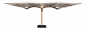 Зонт профессиональный двухкупольный 2.9х6 м Scolaro Galaxia Dual V Timber алюминий, акрил имитация ироко, слоновая кость Фото 7