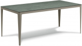 Стол обеденный стеклянный SNOC Muse алюминий, керамическое стекло серебристый Фото 1
