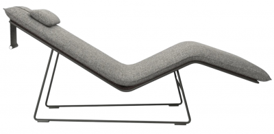 Шезлонг плетеный с матрасом SNOC Veu Terra алюминий, искусственный ротанг, олефин коричневый Фото 1