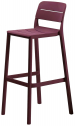 Стул пластиковый барный Nardi Cassia Stool стеклопластик бургунди Фото 1