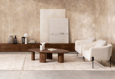 Столик кофейный деревянный Garden Relax Sanat дерево манго натуральный Фото 8