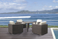 Кресло плетеное мягкое Skyline Design Hudson алюминий, искусственный ротанг, sunbrella мокка Фото 6