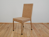 Стул плетеный ReeHouse Dove оцинкованная сталь, искусственный ротанг бежевый люкс Фото 8
