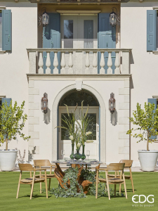 Ваза с длинным горлышком Полосы EDG Vase стекло зеленый Фото 4