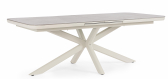 Стол обеденный раздвижной Garden Relax Pascal алюминий, натуральный камень светло-серый Фото 6