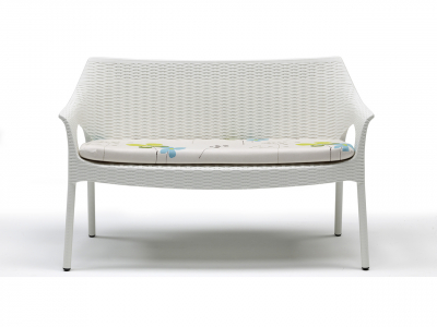 Диван пластиковый плетеный SCAB GIARDINO Olimpo Sofa алюминий, полипропилен лен Фото 4