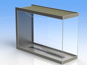 Очаг торцевой Bioker сталь, нержавеющая сталь черный Фото 1