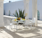 Стул пластиковый Nardi Ninfea Dinner алюминий, полипропилен белый Фото 6