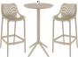 Комплект пластиковой барной мебели Sky Folding Bar 60 Air