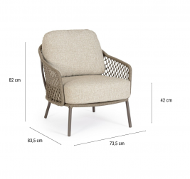 Кресло лаунж плетеное с подушками-thumbs-Фото3