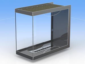 Очаг торцевой Bioker сталь, нержавеющая сталь черный Фото 1