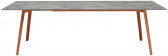 Стол ламинированный раздвижной Scab Design Squid Extendable алюминий, металл, компакт-ламинат HPL терракотовый, цементный Фото 3