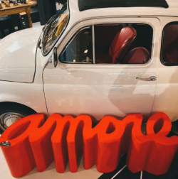 Скамья пластиковая дизайнерская Amore Standard