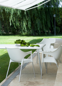 Кресло пластиковое Resol Pole armchair алюминий, полипропилен белый Фото 3