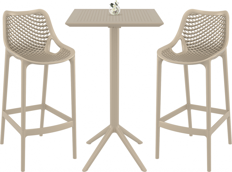 Комплект пластиковой барной мебели Sky Folding Bar 60 Air