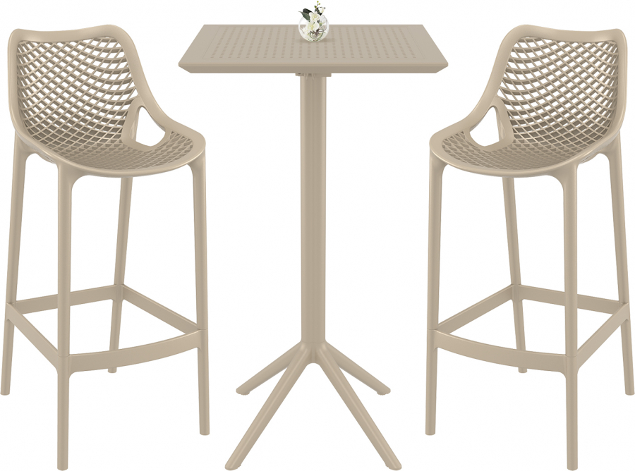 Комплект пластиковой барной мебели Sky Folding Bar 60 Air