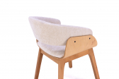 Кресло деревянное с обивкой Caris Piana граб, фанера, ткань Фото 20