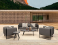 Столик металлический кофейный Garden Relax Space алюминий черный Фото 11