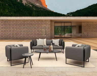 Столик металлический кофейный Garden Relax Space алюминий черный Фото 11