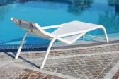 Шезлонг-лежак металлический Magnani Wellness алюминий, текстилен Фото 9