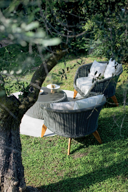 Столик кофейный плетеный Ludo