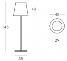 Торшер пластиковый SLIDE Ali Baba Wood Lighting бук, полиэтилен белый Фото 2
