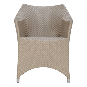Кресло плетеное JANUS et Cie Amari алюминий, искусственный ротанг палладиевый саржевый Фото 4