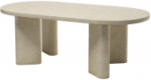 Стол обеденный бетонный SNOC Huxley бетон травертин Фото 1