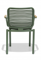 Кресло металлическое с подушкой Tagliamento Armona алюминий, тик, акрил зеленый, светло-серый Фото 10