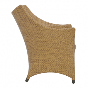 Кресло лаунж плетеное JANUS et Cie Amari алюминий, искусственный ротанг карамельный Фото 3