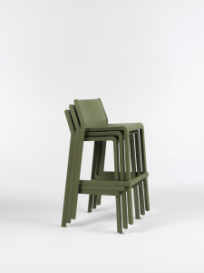 Комплект пластиковых барных стульев Nardi Trill Stool Set 2 стеклопластик агава Фото 5